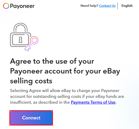 Payoneer 가입의 eBay 연결